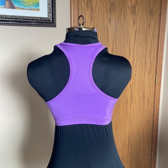 🦄 BCG Purple Racer Back Sports Bra Girls Medium - Picture 3 of 9